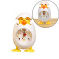 Cute kids alarm clock featuring a cartoon chicken egg design, perfect for children's bedrooms and pretend play.
