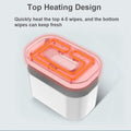 Baby wipe warmer with digital display from Everything Baby, adjustable temperature, large capacity for warm baby wipes.