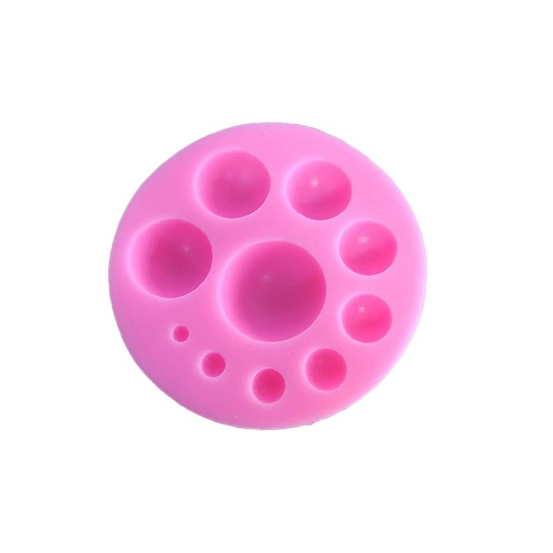 Silicone 3D pearl mold with semi-sphere design for cake decorating, chocolates, and mousse, by Everything Baby.