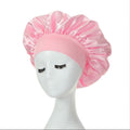 Kids satin sleep cap by Everything Baby, girl’s bonnet with soft satin material for comfortable sleep and hair protection.
