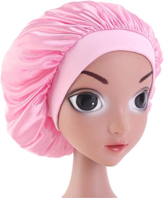 Kids satin sleep cap by Everything Baby, soft bonnet for girls' sleepwear, perfect for comfort and hair protection during sleep.