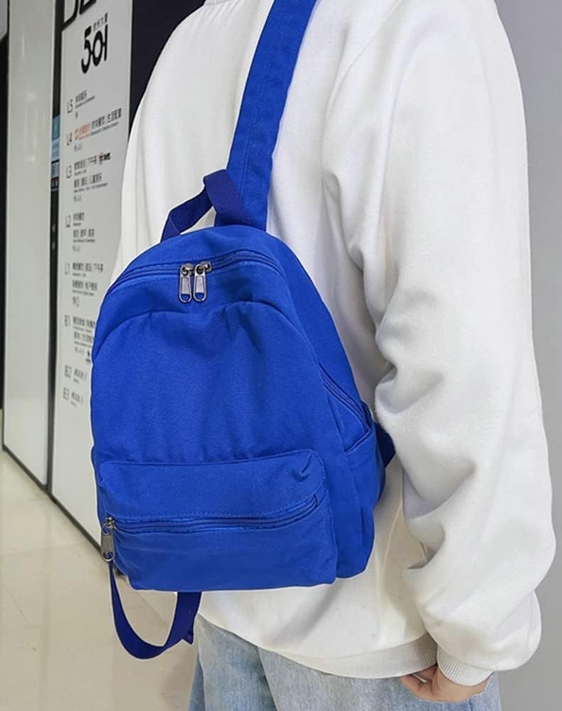 Blue mini backpack purse for teen girls and women, stylish small accessory bag, ideal for kids over 3 years old