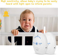 Wireless digital audio baby monitor by Everything Baby showing a handheld device with talk-back and alert features for child safety.