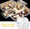 Wireless digital audio baby monitor by Everything Baby with two-way talk, electronic alarm, and nanny intercom for child safety.