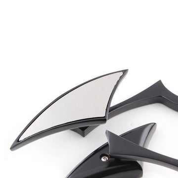 8mm/10mm Black Motorcycle Universal Blade Rear View Side Mirrors Compatible for Street Bike Chopper Softail Dirt Bike