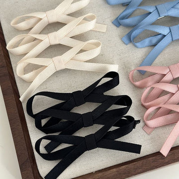 4pcs Sweet Ballet Ribbon Bow Hairpins Hair Bows Hair Barrettes Lovely Snap Clip Adult Teens Hair Braiding Accessories Hair