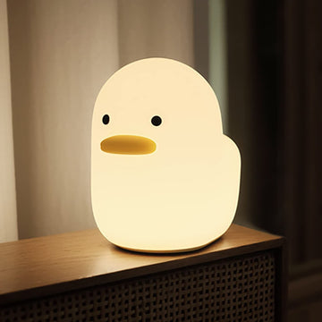 Silicone Duck Night Light & Camping Light, Kids Nursery Bedside Night Lamp with Touch Sensor Easy ，Children's Room, Gatherings