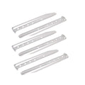 Six lightweight aluminum U-shaped tent stakes for beach shade, camping, and outdoor play, ideal for secure ground anchoring.
