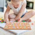 Wooden Arabic alphabet puzzle for kids, Montessori preschool toy, educational hand grip puzzle game by Everything Baby