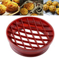 Plastic lattice press pineapple bun mold for baking bread, cakes, and biscuits, ideal for pastry and kitchen baking projects.