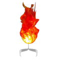 Orange Halloween floating fireball prop from Everything Baby, illuminated floating flame for pretend play and creative Halloween decorations.
