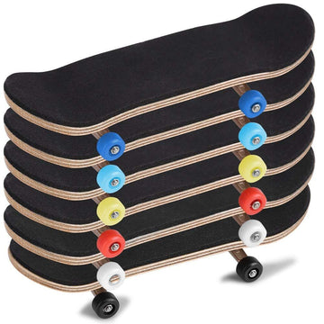 6pcs Finger Skateboard, Mini Fingerboard Finger Skateboards with Box, Creative Fingertips Movement Skateboard Starter Kit Finger