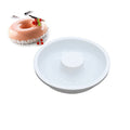 Silicone 7.8-inch fluted tube cake mold for baking, round non-stick mold ideal for chocolate mousse and oven use