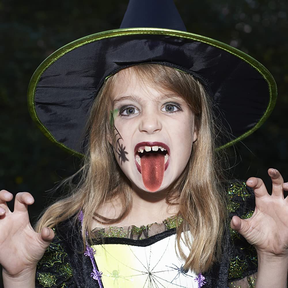 Seven-pack Halloween fake tongues from Everything Baby, realistic plastic tongue props for tricks and costume play.