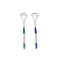 Two Everything Baby tongue scraper cleaners for kids, designed to remove tongue coating and freshen breath effectively.