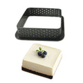Set of five perforated oval tart rings by Everything Baby, ideal for baking French desserts, mousse cakes, and pastry molds.