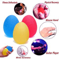 Set of three colorful stress relief and hand exercise balls for kids, soft grip therapy balls for hand strengthening and play.