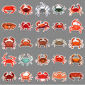 Set of 50 cute crab vinyl stickers for kids, waterproof cartoon designs for water bottles, laptops, and flasks by Everything Baby.