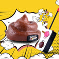 Everything Baby remote control kids ride-on car featuring funny poop design, includes screwdriver for assembly, perfect for family fun.