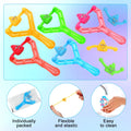 Five mini rubber finger flying poop toys from Everything Baby, stretchy and squishy for kids and adults, fun prank and stress relief toy.