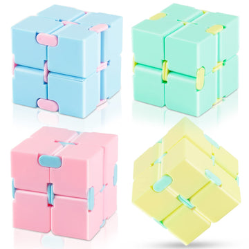 Colorful cube puzzle toys for kids and adults, designed for stress relief, focus, and fun, perfect for sensory play and ADHD.
