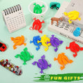Set of 12 colorful plastic frog toys, 2 inches tall, perfect for pretend play and birthday gifts for kids