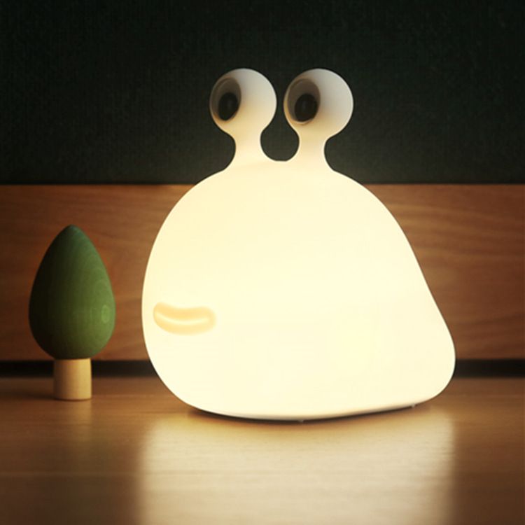 Soft silicone funny kid night light from Everything Baby, touch-activated bedroom lamp for kids' room decor and pretend play.