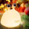 Funny kid night light by Everything Baby, soft silicone touch lamp for bedroom decor and pretend play in children's rooms.