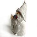 Mischievous smoking wizard garden dwarf statue, 5.9-inch outdoor lawn decoration with playful character and detailed features.