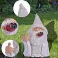 Mischievous smoking wizard garden dwarf statue, 5.9-inch outdoor decoration for lawn or courtyard, by Everything Baby.