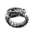Baby & Kid's toys featuring a men's gothic dragon head ring with punk stone details, showcasing a retro rock dragon animal jewelry design.