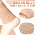Two baby ankle gel sleeve pads for skating or skateboarding, providing ankle protection and compression for boys' shoes.