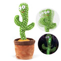 Dancing cactus talking toy by Everything Baby, wiggling, singing, mimicking sounds, perfect for pretend play with kids.