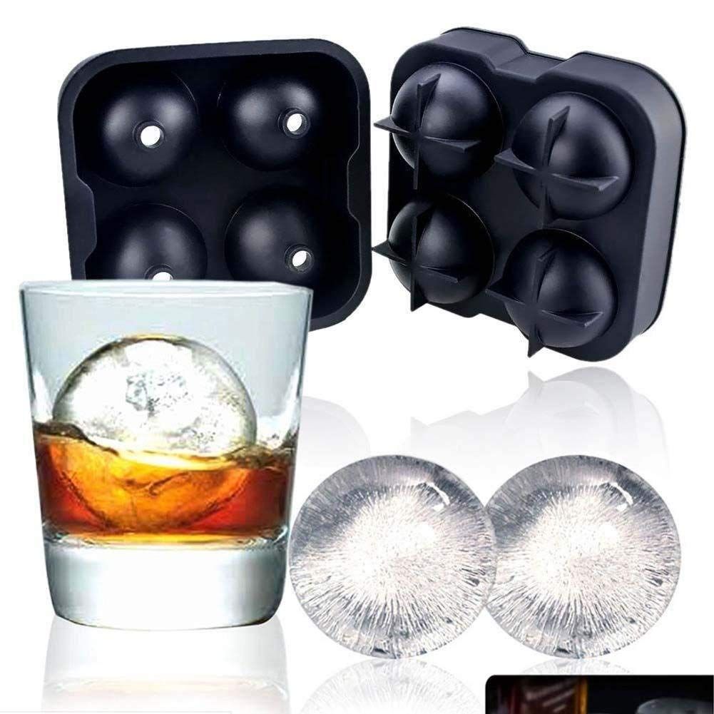 Silicone ice mold tray by Everything Baby with spherical and cube shapes, suitable for pretend play and kitchen decoration.