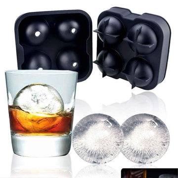 Silicone ice mold tray by Everything Baby with spherical and cube shapes, suitable for pretend play and kitchen decoration.