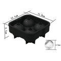 Silicone ice cube mold tray for making spherical ice balls, gummy treats, and fun shapes for kids' pretend play and kitchen use