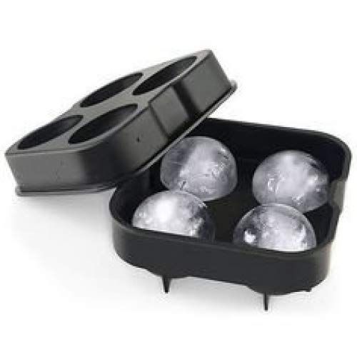 Silicone ice mold tray from Everything Baby with round ice balls and gummy mold for kitchen and pretend play toy use