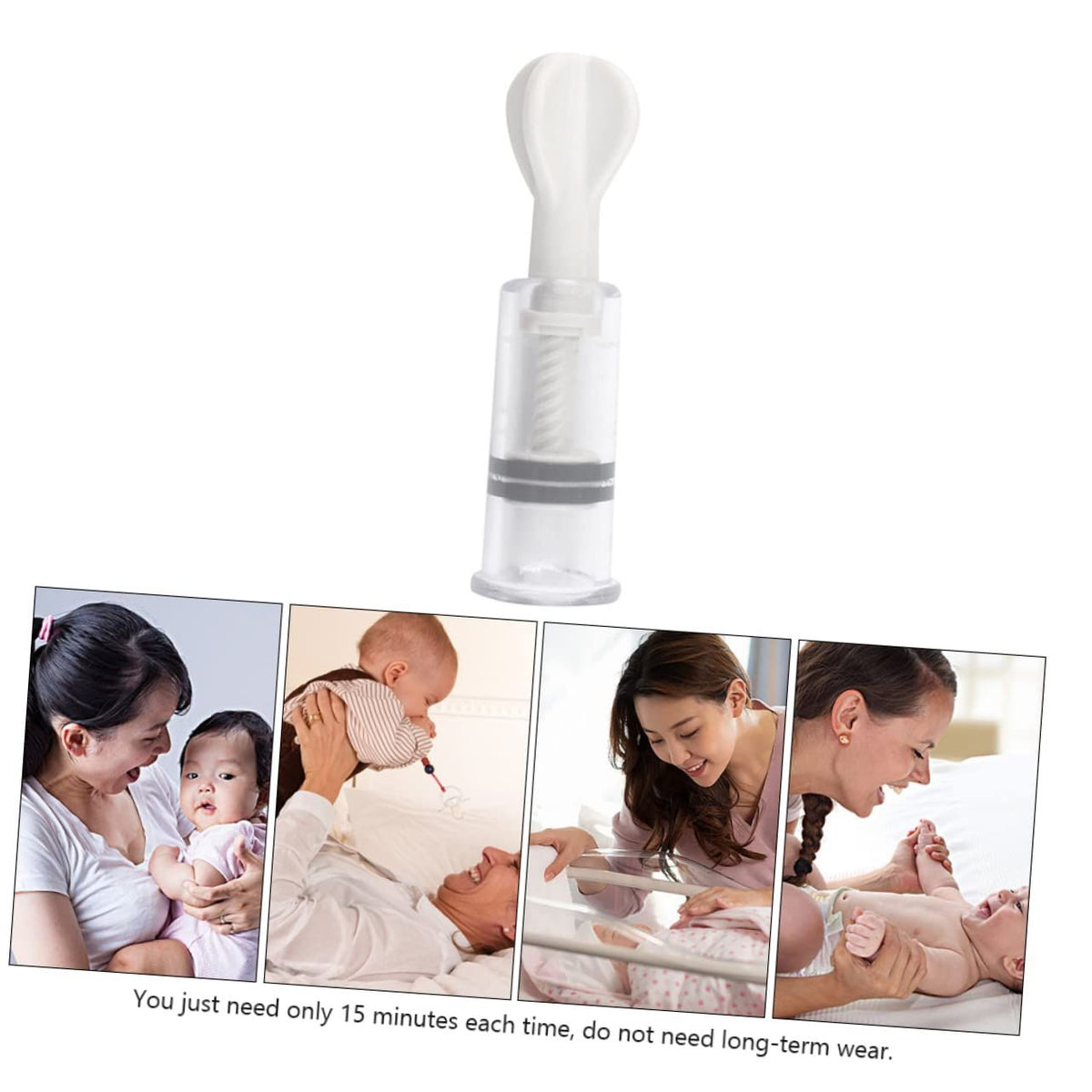 Nipple suction cups for breastfeeding care by Everything Baby, designed for women with inset nipples and breastfeeding support.