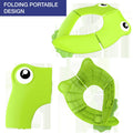 Portable folding potty training seat for kids by Everything Baby, non-slip, recyclable, foldable toddler toilet seat for boys and girls.