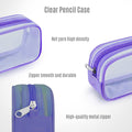 Mesh pencil case for kids by Everything Baby, portable pen and stationery organizer with grid mesh design for school supplies.