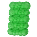 Colorful silicone ice cube mold with fun polygon shapes for freezing ice, chocolate, or food, suitable for baby and kids' nursing and feeding.