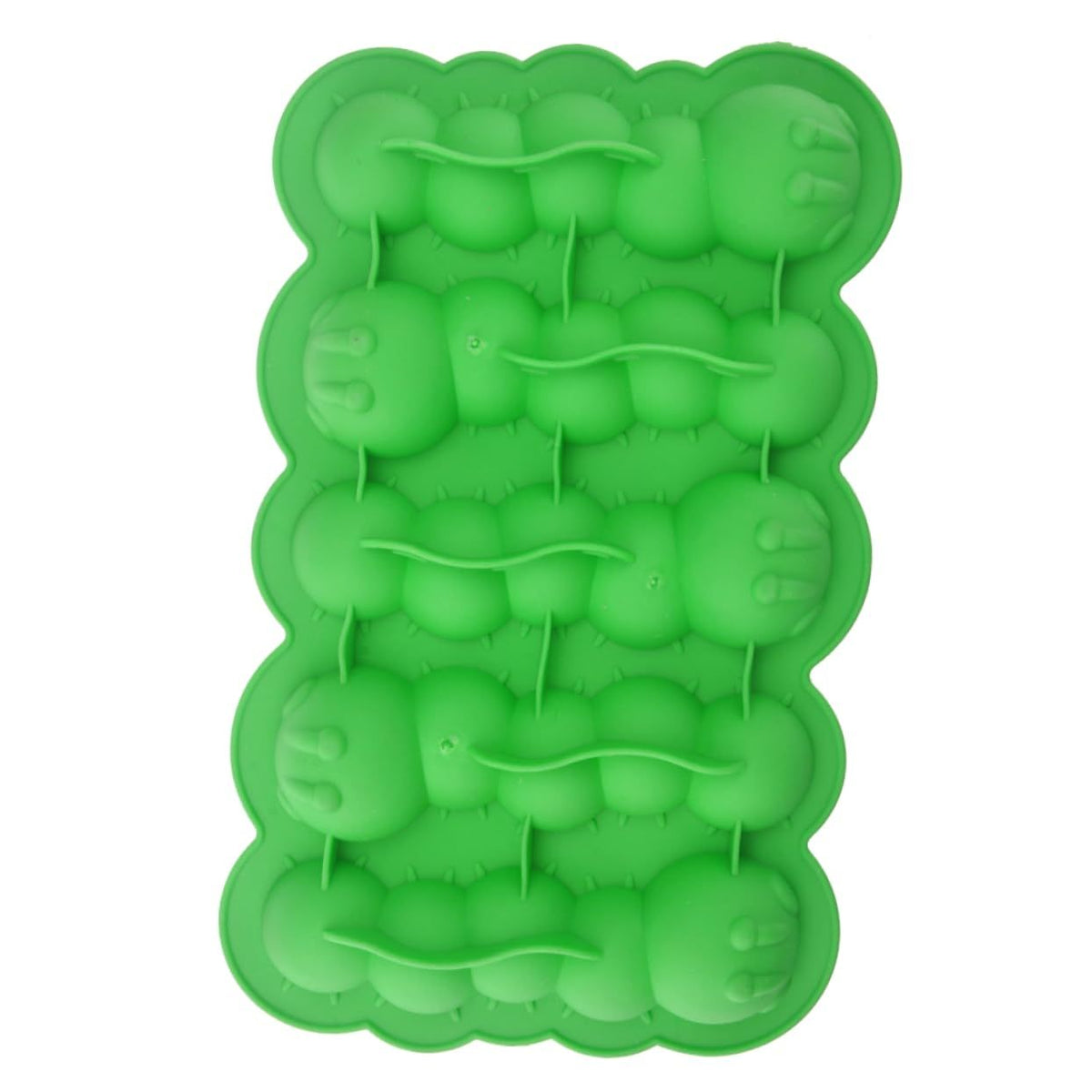 Colorful silicone ice cube mold with fun polygon shapes for freezing ice, chocolate, or food, suitable for baby and kids' nursing and feeding.
