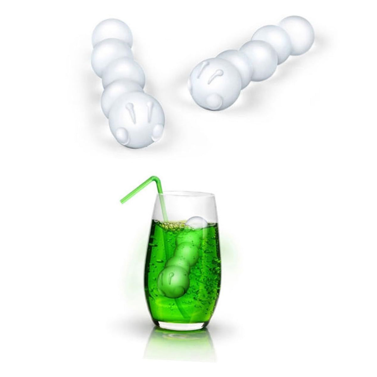 Silicone polygon-shaped ice cube mold by Everything Baby with fun shapes, used for freezing ice, food, or chocolates.