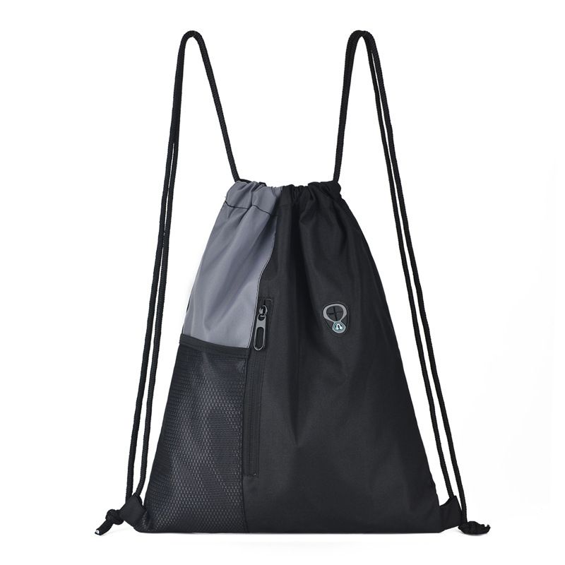 Drawstring gym backpack for kids by Everything Baby, large size with zipper and mesh water bottle pockets, suitable for sports and school.