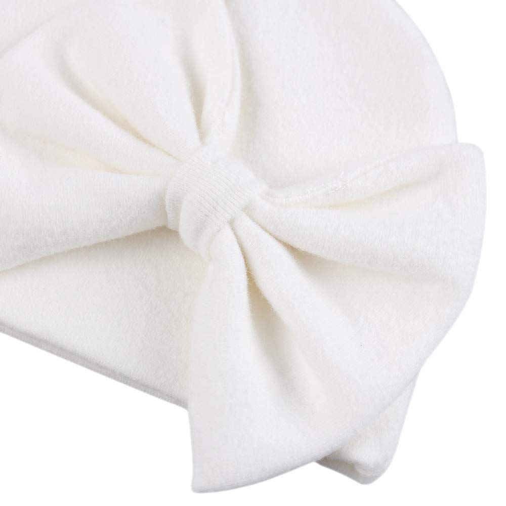 Warm baby hat and glove set by Everything Baby, double-layer thick autumn and winter bow-shaped fetal hat for infants.