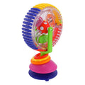 Colorful rotating baby ferris wheel toy with suction cup for one-year-olds, designed for kids' tables and sensory play.