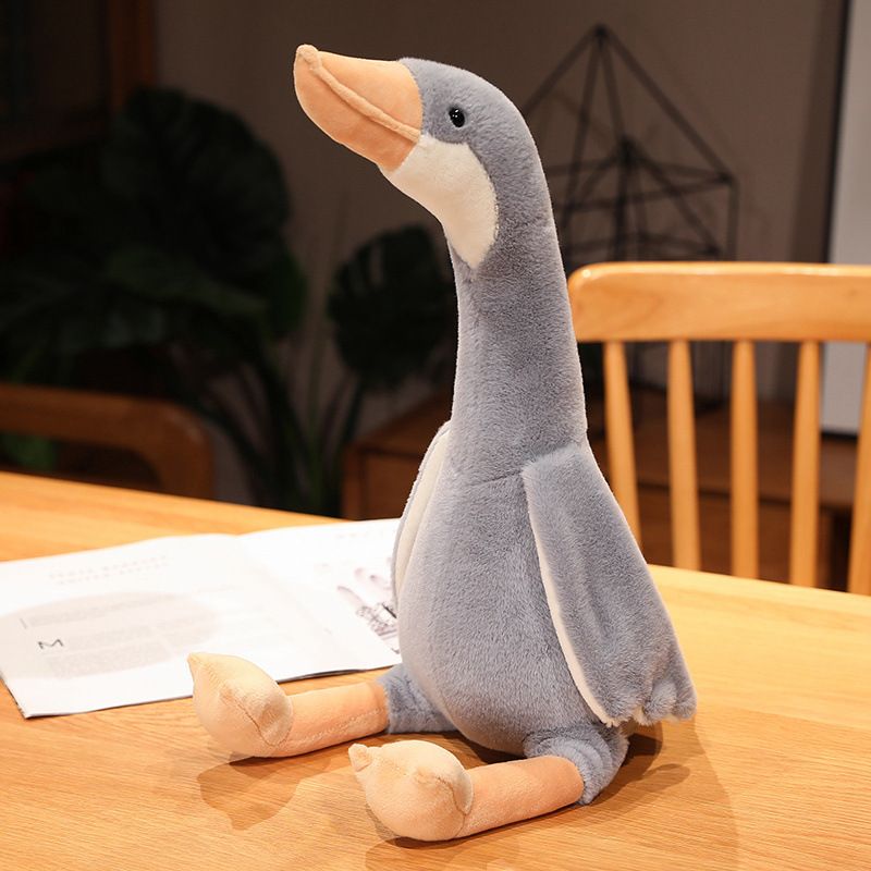 Soft plush long neck goose stuffed doll from Everything Baby, ideal as a cuddly toy for kids and babies.