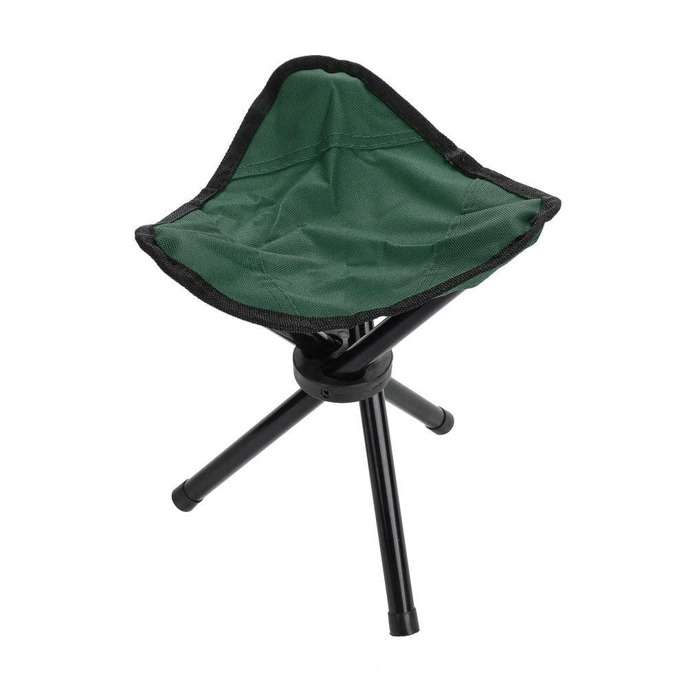 Lightweight folding tripod camping stool for outdoor fishing, hiking, and travel, designed for kids and outdoor adventures.