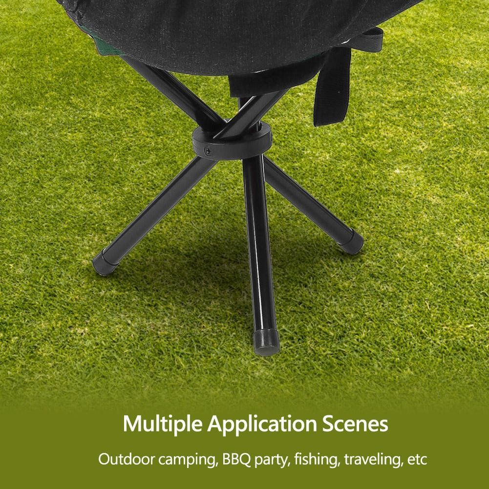 Portable lightweight folding tripod fishing and camping stool by Everything Baby, ideal for outdoor camping, hiking, and fishing trips.