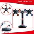 Electronic rotating moving target for kids, auto reset digital toy target on ride-on car, suitable for boys and girls.